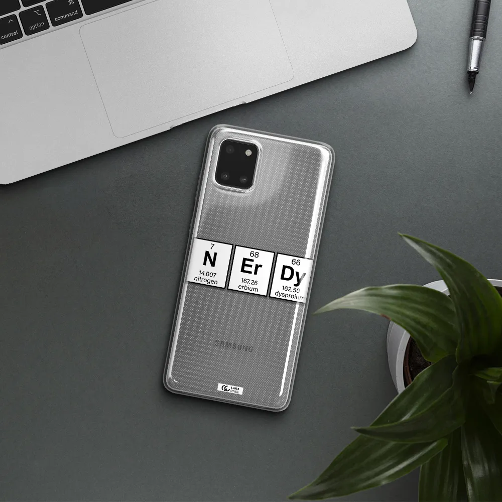 Nerdy Chemical Samsung A81 Clear TPU Case