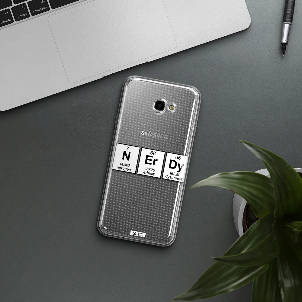 Nerdy Chemical Samsung J4 Plus Clear TPU Case