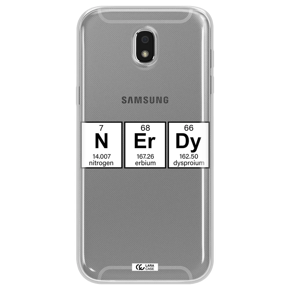 Nerdy Chemical Samsung J5 2017 Clear TPU Case