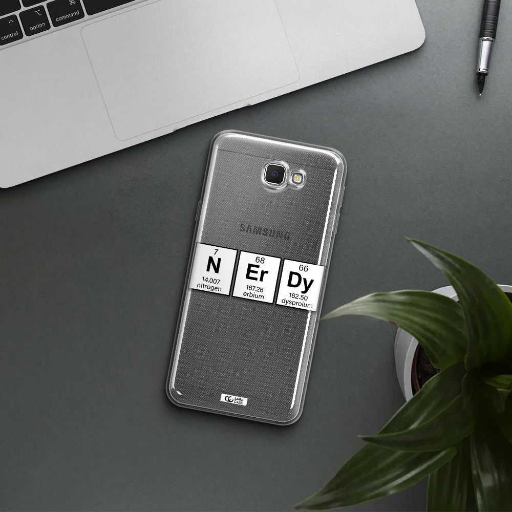 Nerdy Chemical Samsung J5 Prime Clear TPU Case