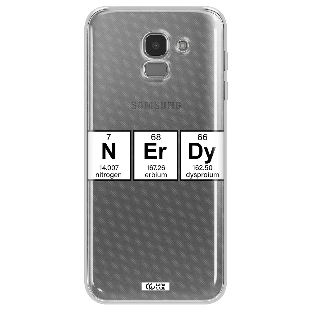Nerdy Chemical Samsung J6 Clear TPU Case