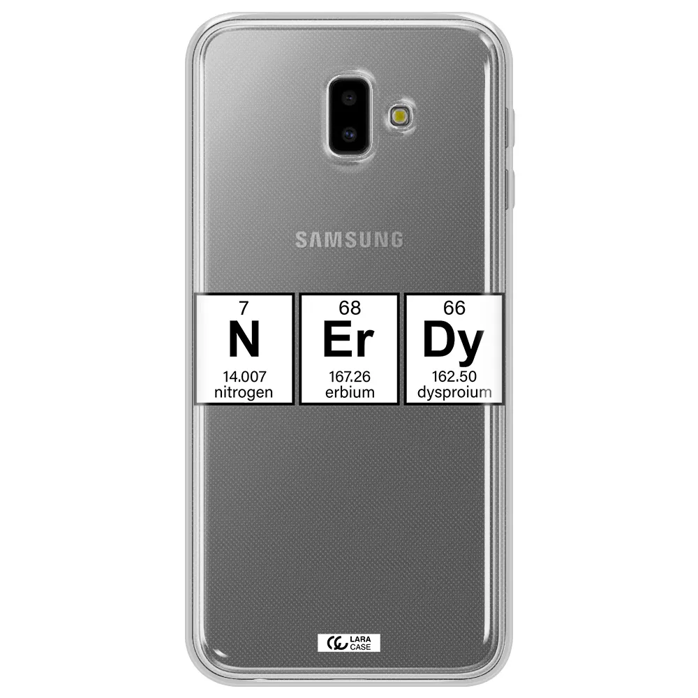 Nerdy Chemical Samsung J6 Plus Clear TPU Case