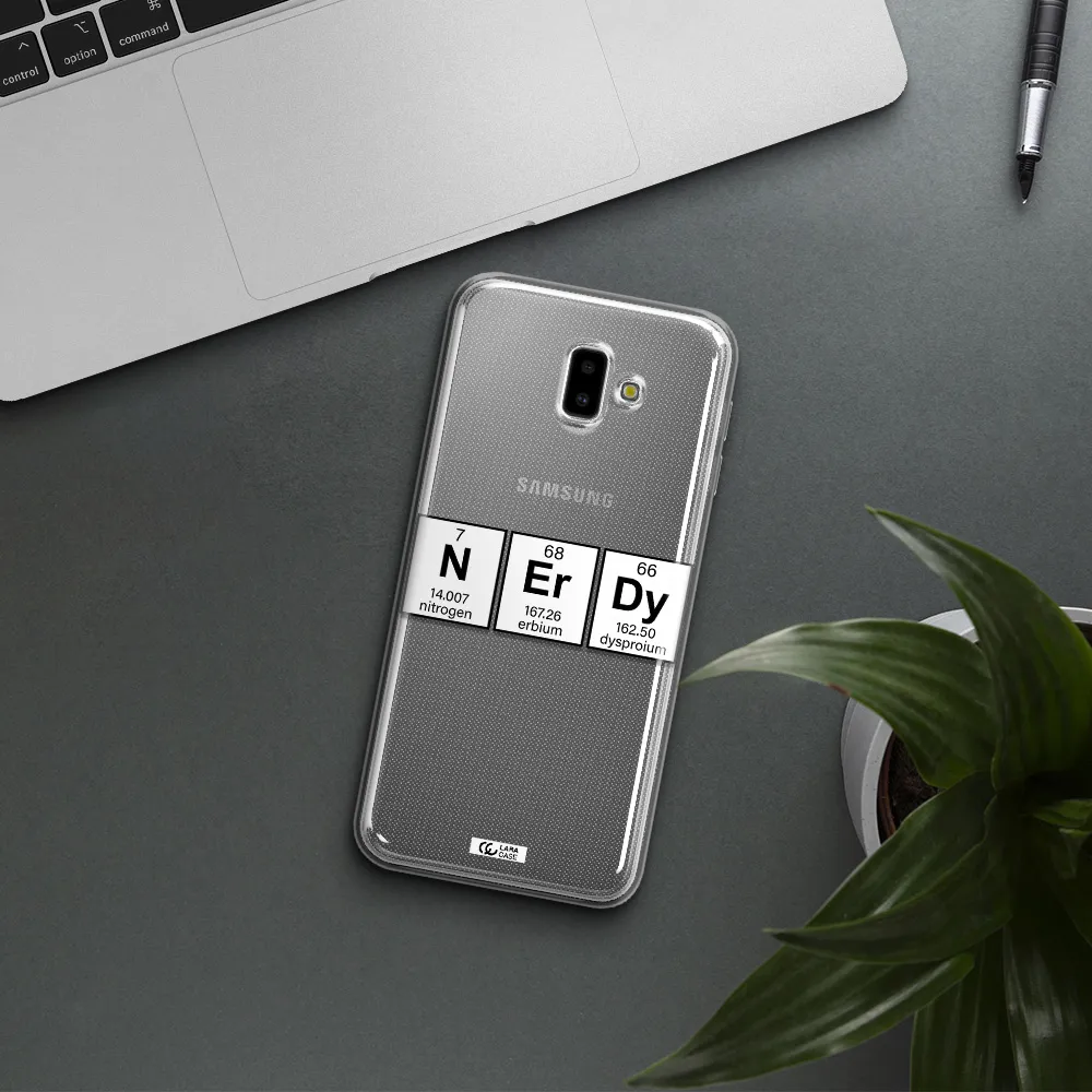 Nerdy Chemical Samsung J6 Plus Clear TPU Case