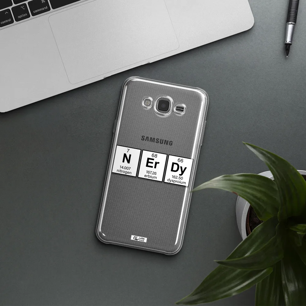 Nerdy Chemical Samsung J7 Clear TPU Case