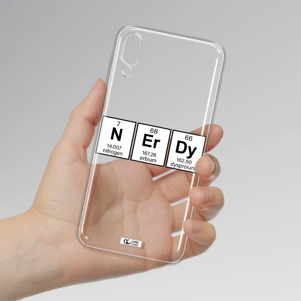 Nerdy Chemical Samsung M10 Clear TPU Case