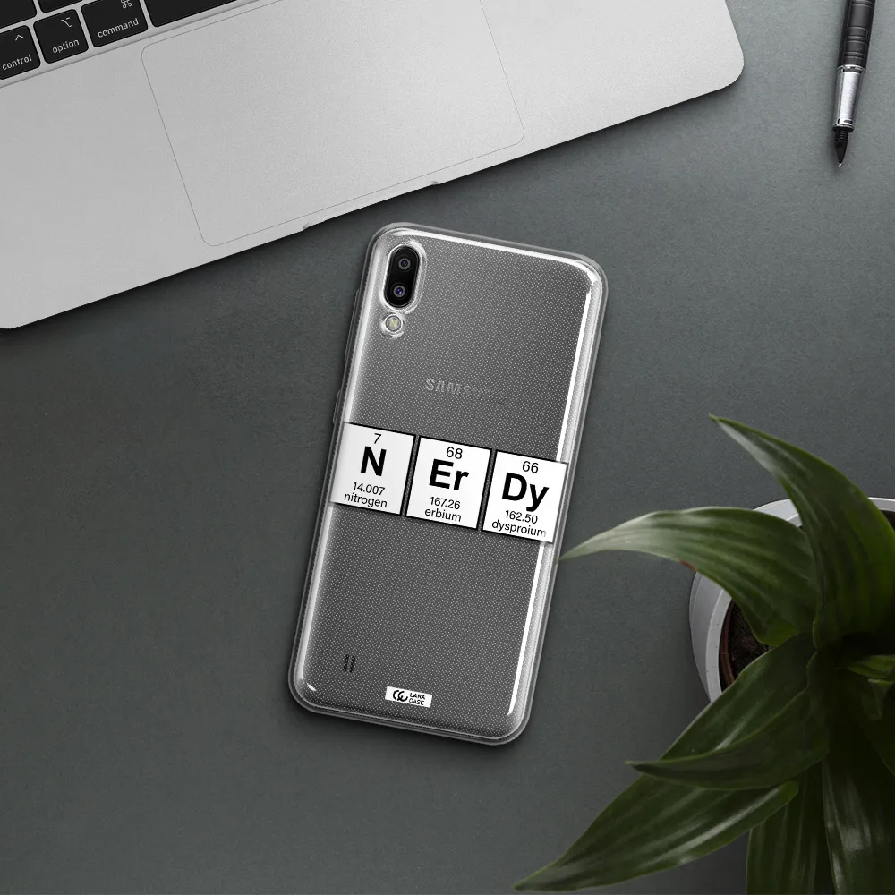Nerdy Chemical Samsung M10 Clear TPU Case