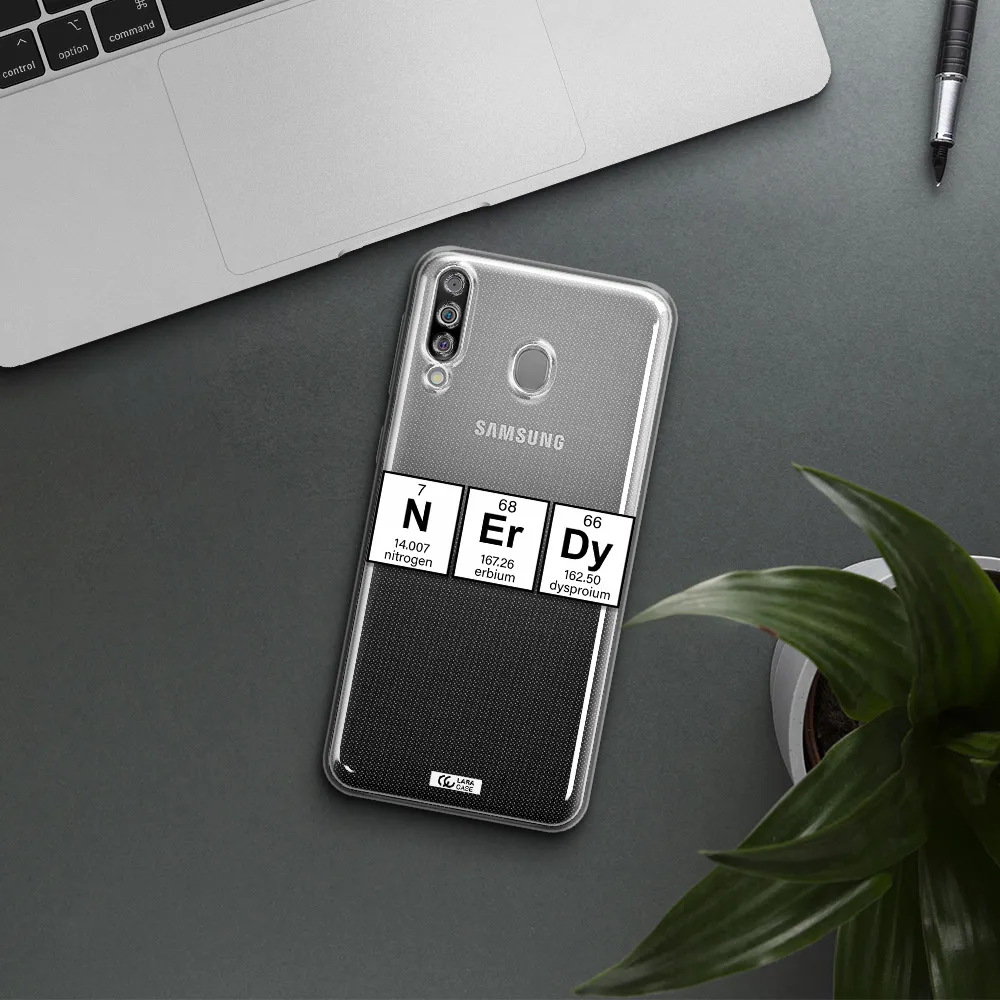 Nerdy Chemical Samsung M30 Clear TPU Case