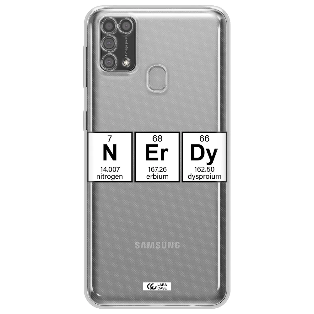 Nerdy Chemical Samsung M31 Clear TPU Case