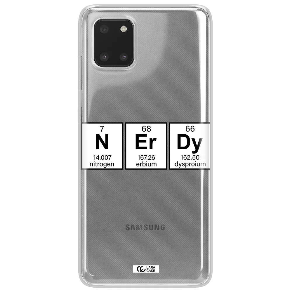 Nerdy Chemical Samsung Note 10 Lite Clear TPU Case