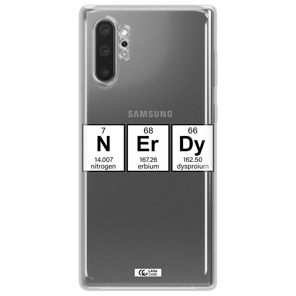 Nerdy Chemical Samsung Note 10 Plus Clear TPU Case