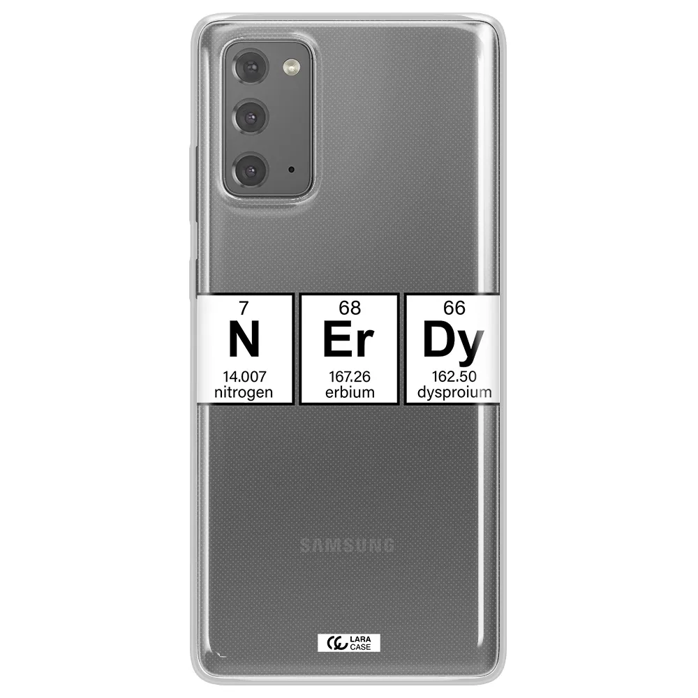 Nerdy Chemical Samsung Note 20 Clear TPU Case