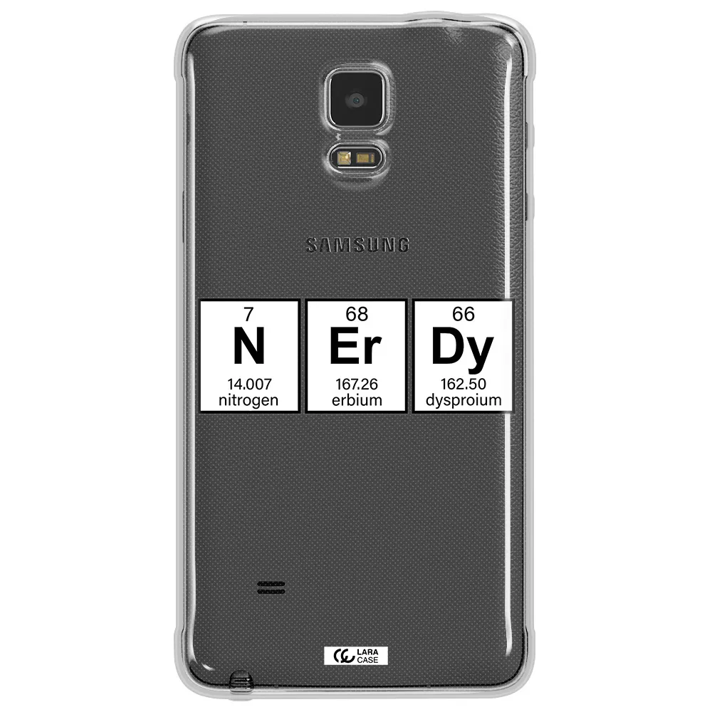 Nerdy Chemical Samsung Note 4 Clear TPU Case