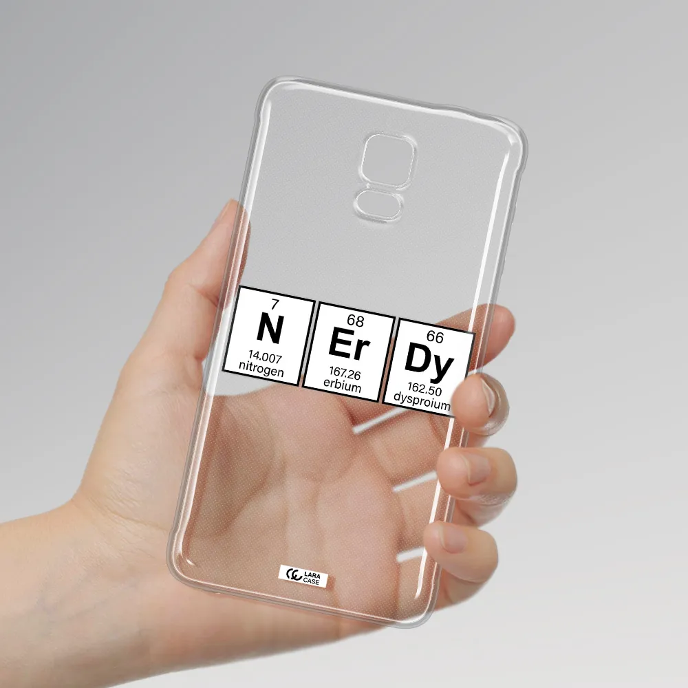 Nerdy Chemical Samsung Note 4 Clear TPU Case