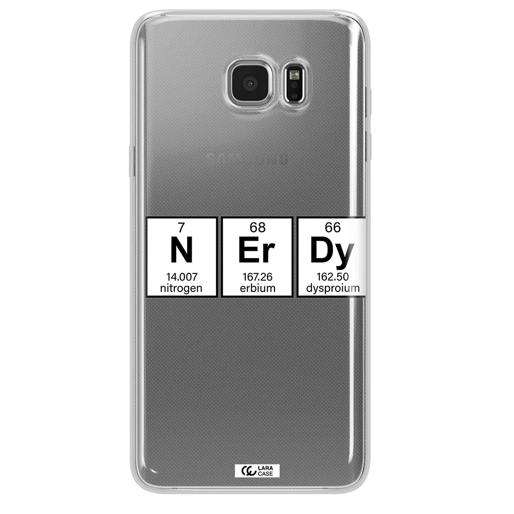 Nerdy Chemical Samsung Note 5 Clear TPU Case