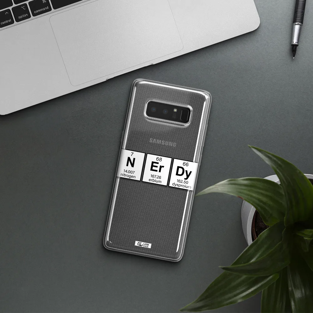 Nerdy Chemical Samsung Note 8 Clear TPU Case