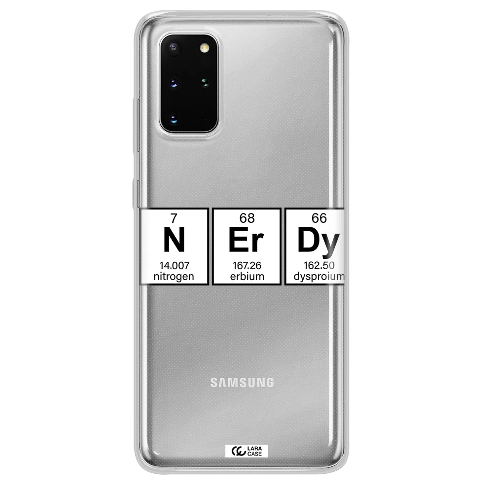 Nerdy Chemical Samsung S 20 Plus Clear TPU Case