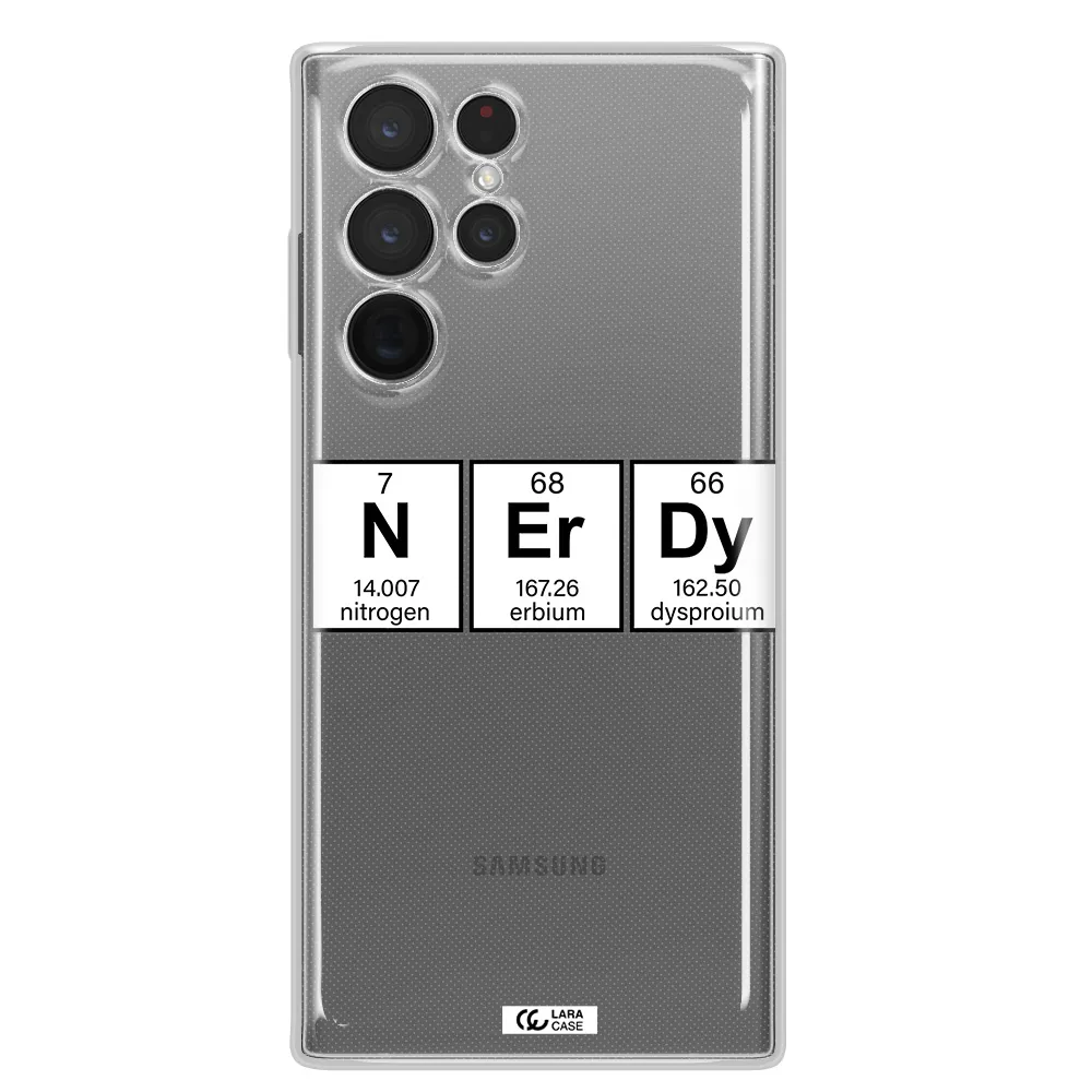 Nerdy Chemical Samsung S 22 Ultra Clear TPU Case