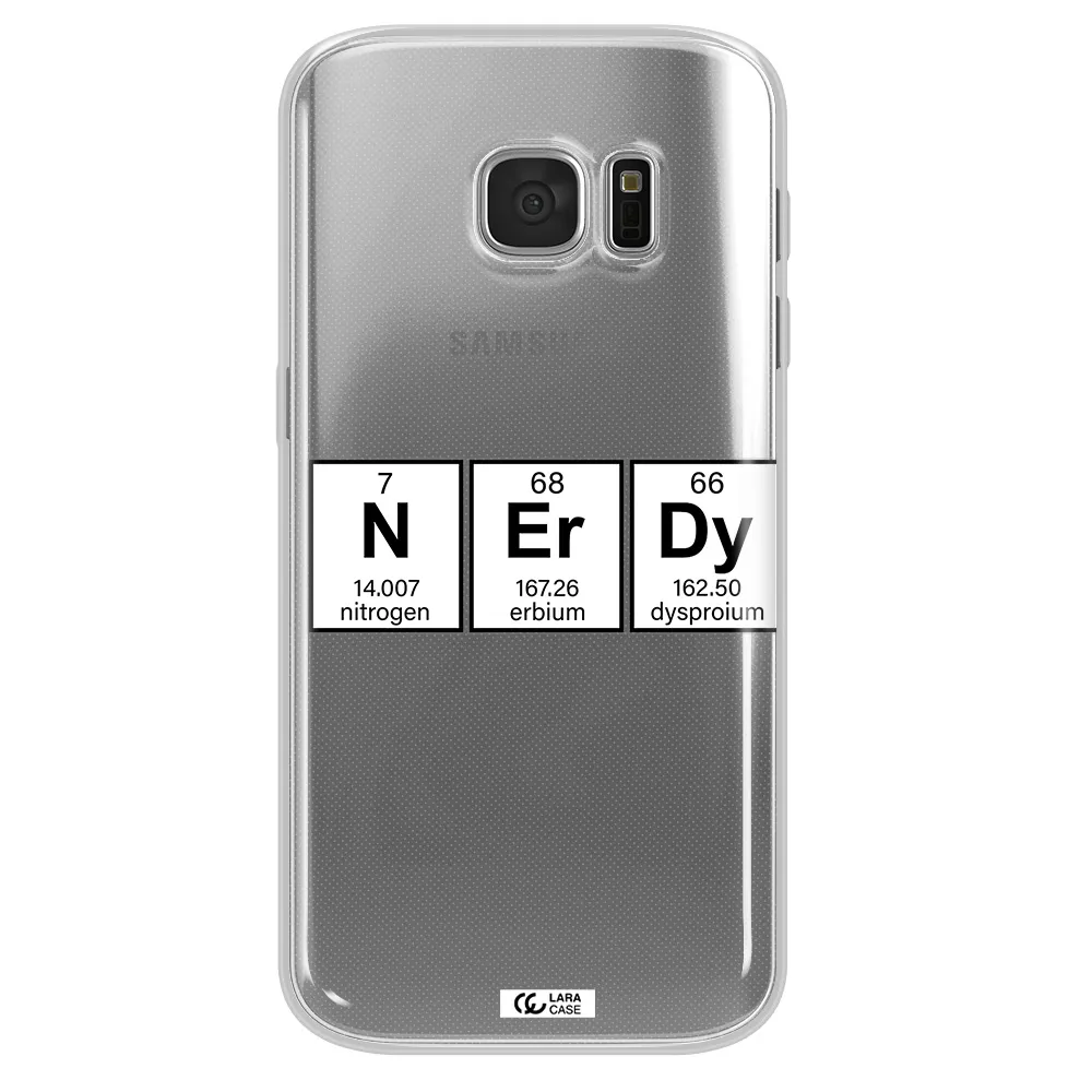 Nerdy Chemical Samsung S 7 Clear TPU Case