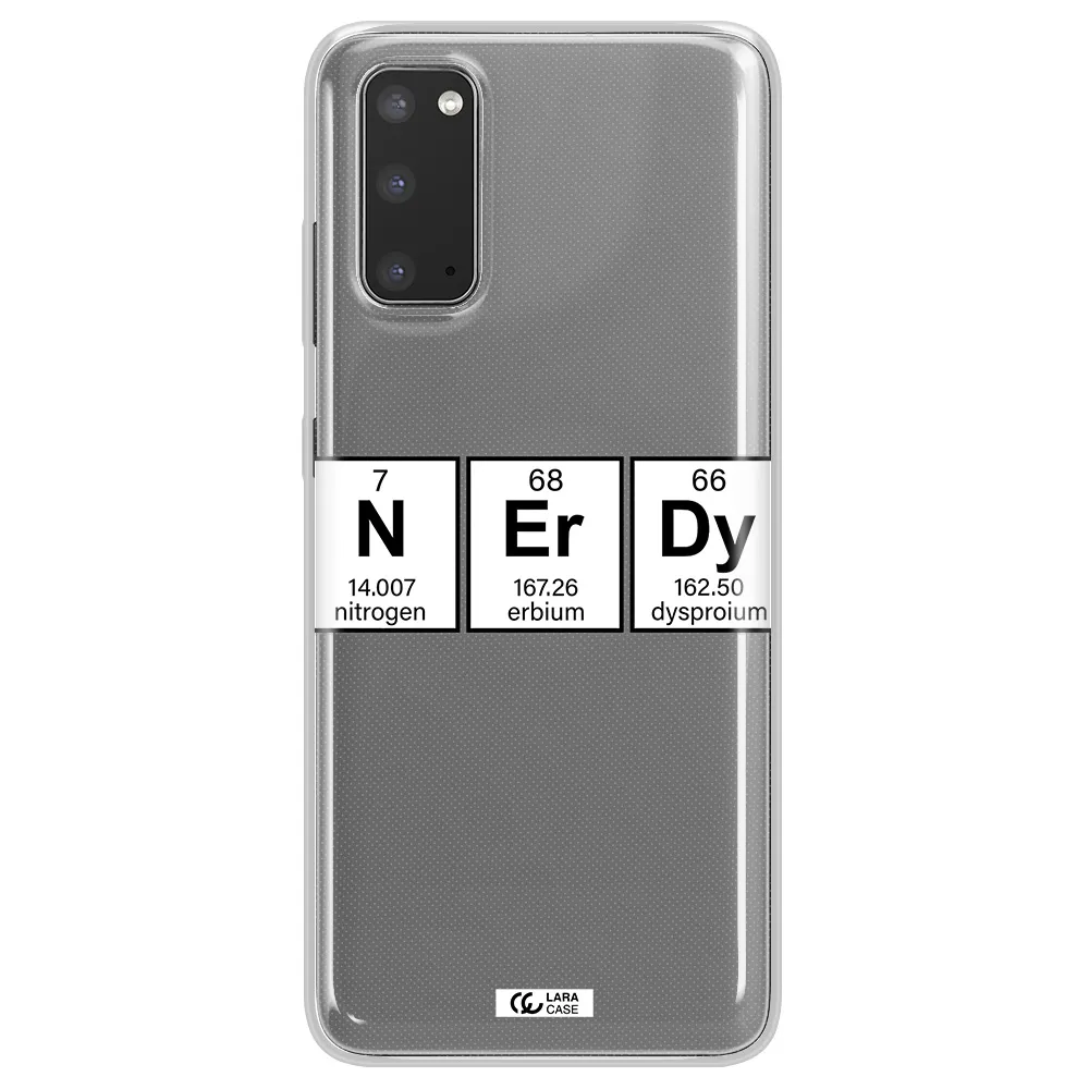 Nerdy Chemical Samsung S20 Clear TPU Case