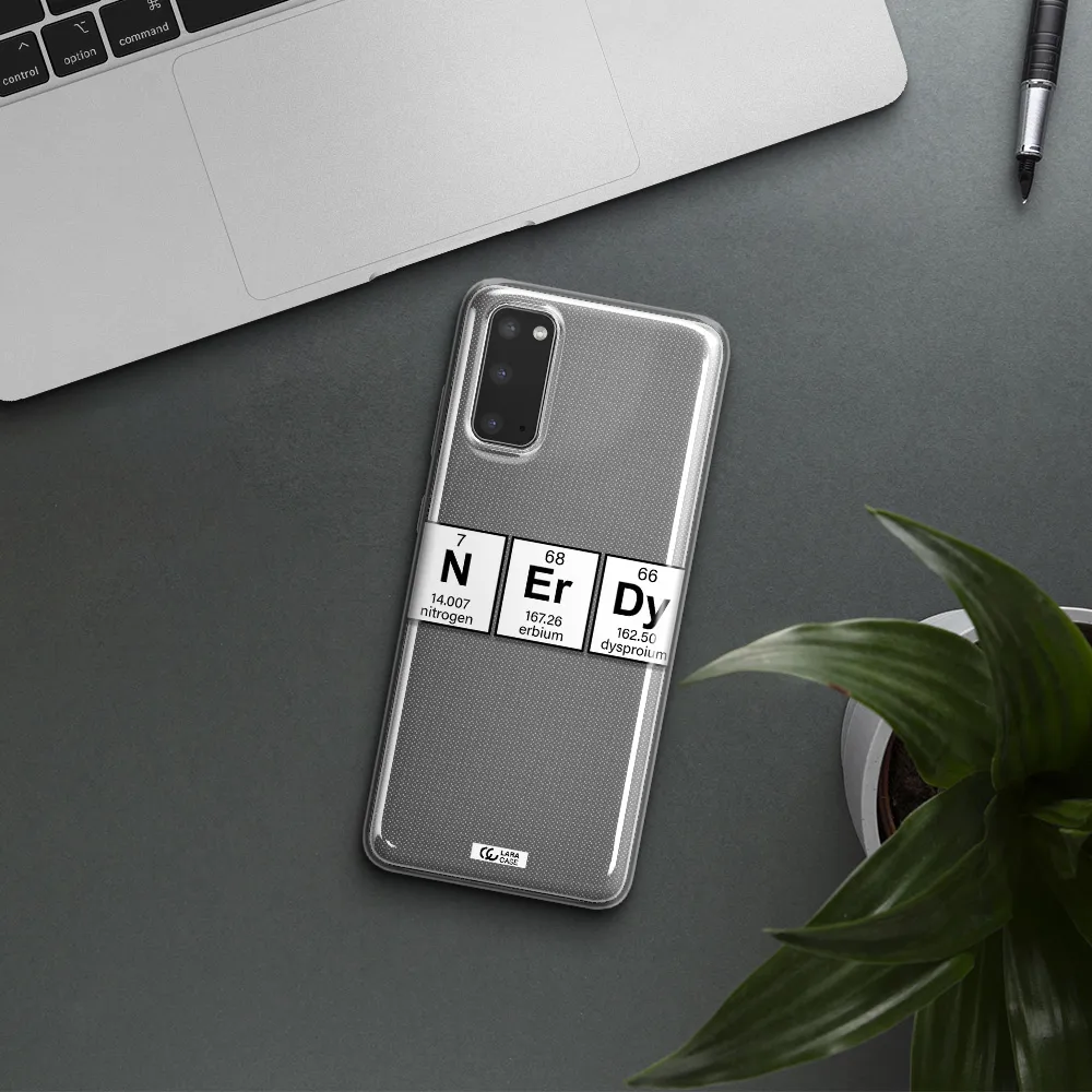Nerdy Chemical Samsung S20 Clear TPU Case