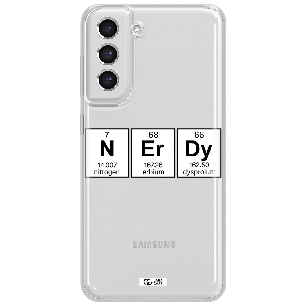 Nerdy Chemical Samsung S21 Fe Clear Tpu Case