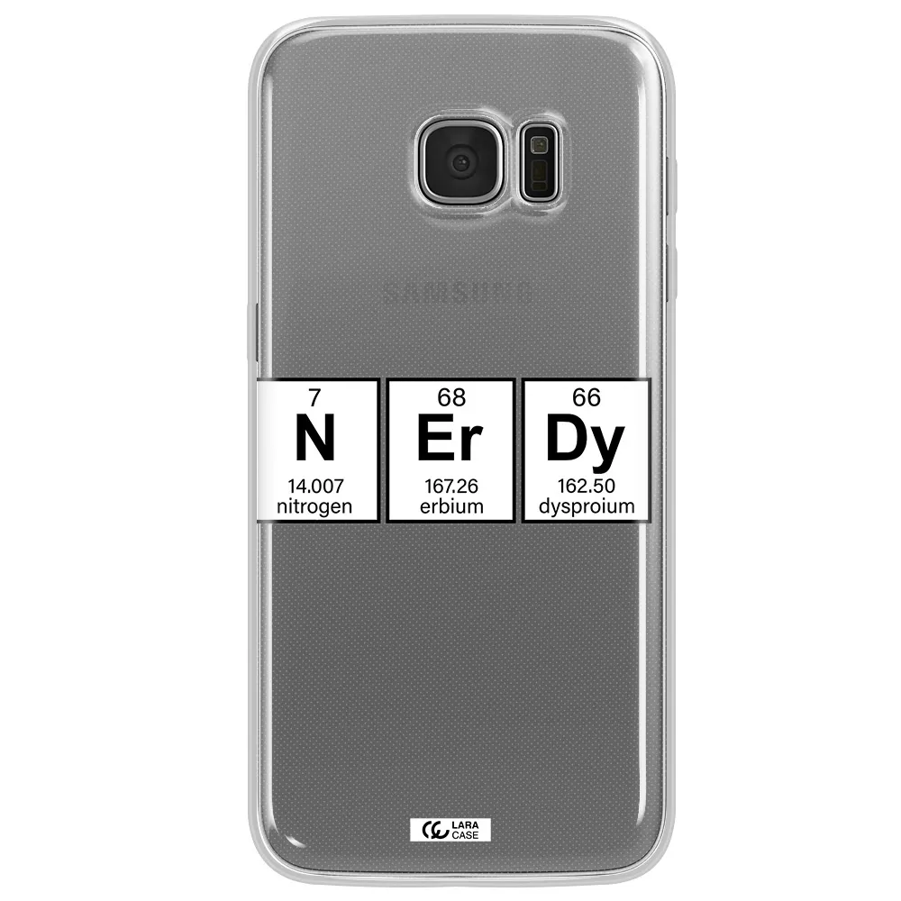 Nerdy Chemical Samsung S7 Edge Clear TPU Case