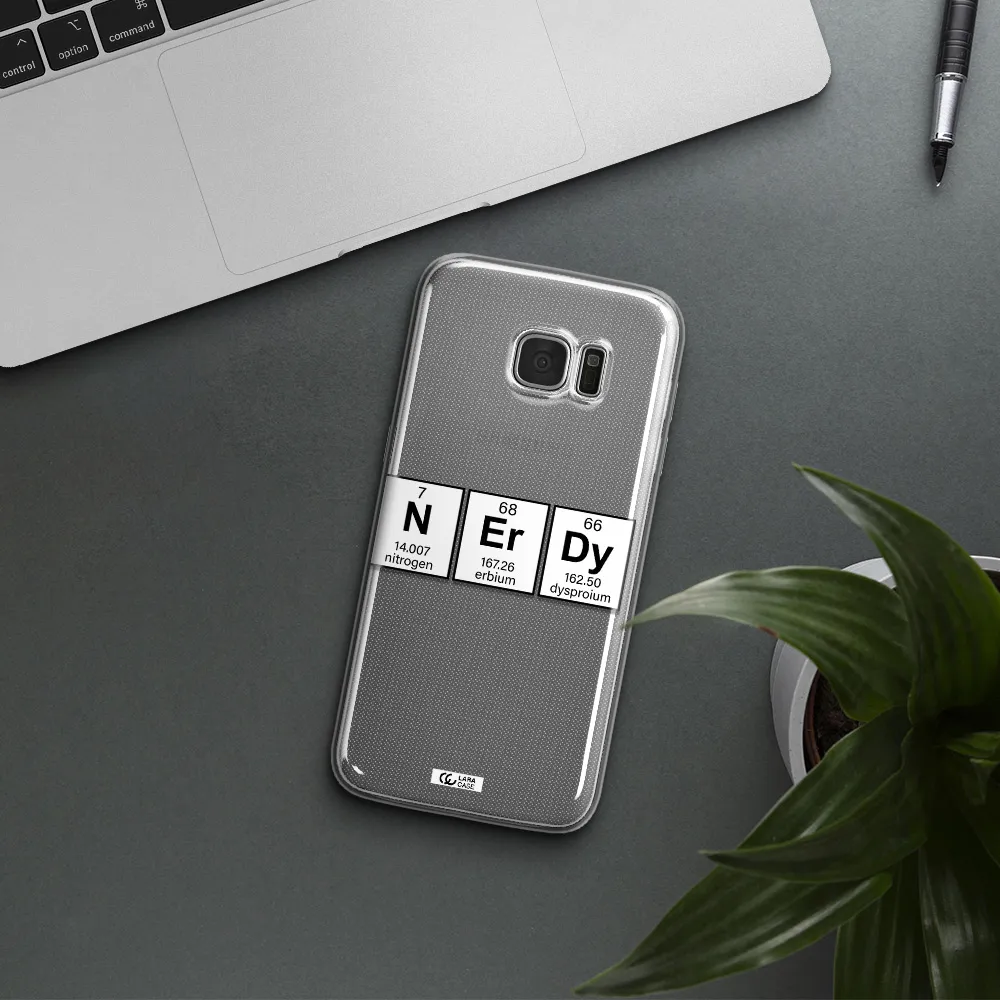 Nerdy Chemical Samsung S7 Edge Clear TPU Case