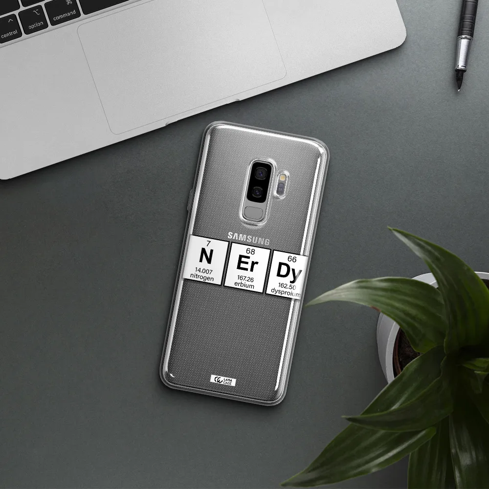 Nerdy Chemical Samsung S9 Plus Clear TPU Case