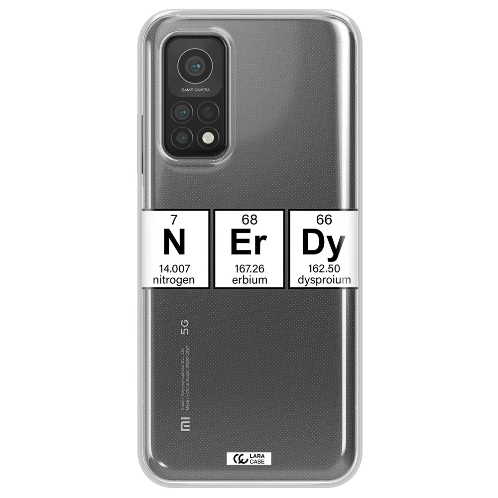 Nerdy Chemical Xiaomi Mi 10T Clear TPU Case