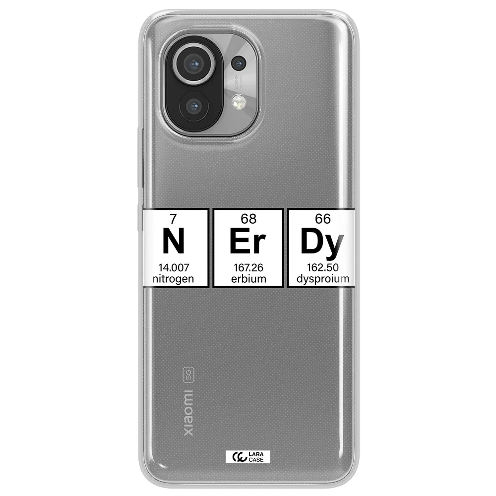 Nerdy Chemical Xiaomi Mi 11 Clear TPU Case