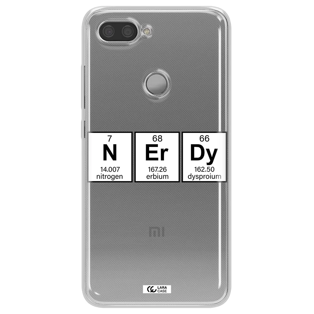 Nerdy Chemical Xiaomi Mi 8 Lite Clear TPU Case