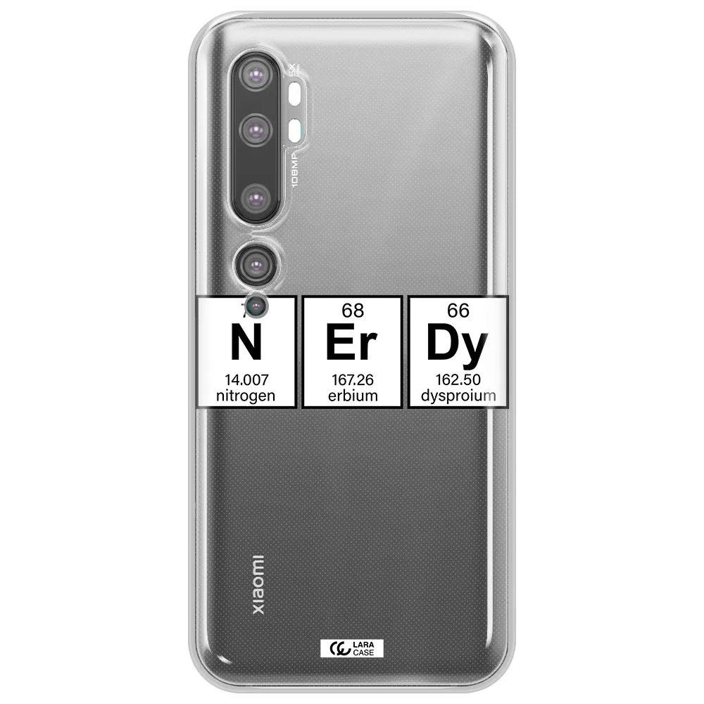 Nerdy Chemical Xiaomi Mi Note 10 Clear TPU Case