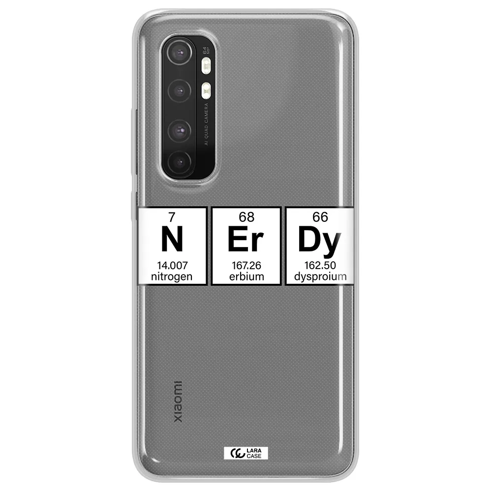 Nerdy Chemical Xiaomi Mi Note 10 Lite Clear TPU Case