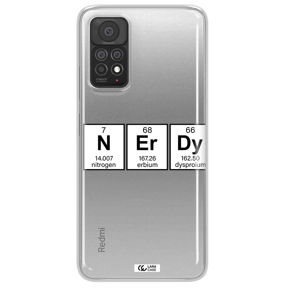 Nerdy Chemical Xiaomi Note 11 Pro Clear TPU Case