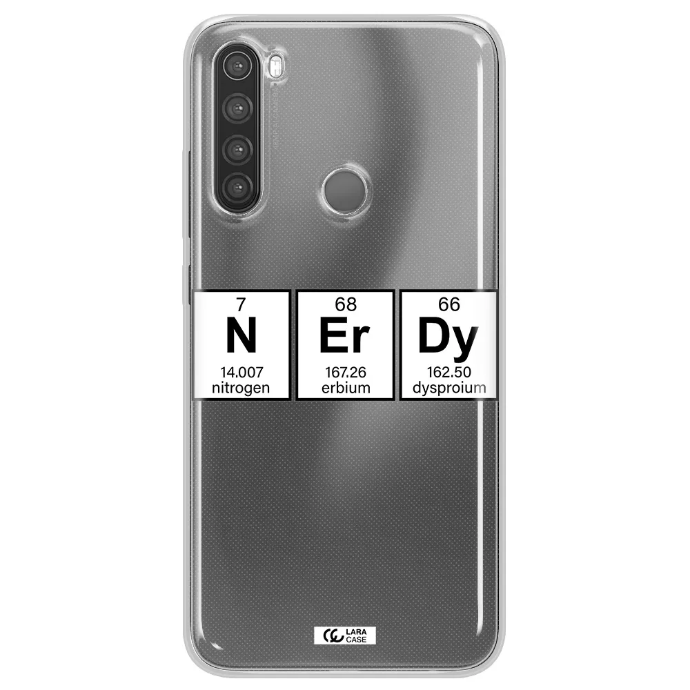 Nerdy Chemical Xiaomi Note 8 Clear TPU Case