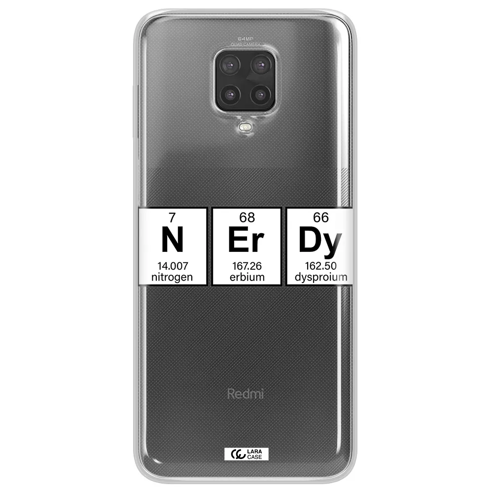 Nerdy Chemical Xiaomi Note 9 Pro Clear TPU Case