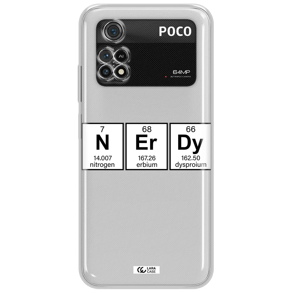 Nerdy Chemical Xiaomi Poco M4 Pro 4G Clear Tpu Case
