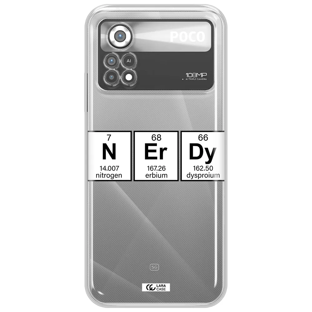 Nerdy Chemical Xiaomi Poco X4 Pro Clear TPU Case