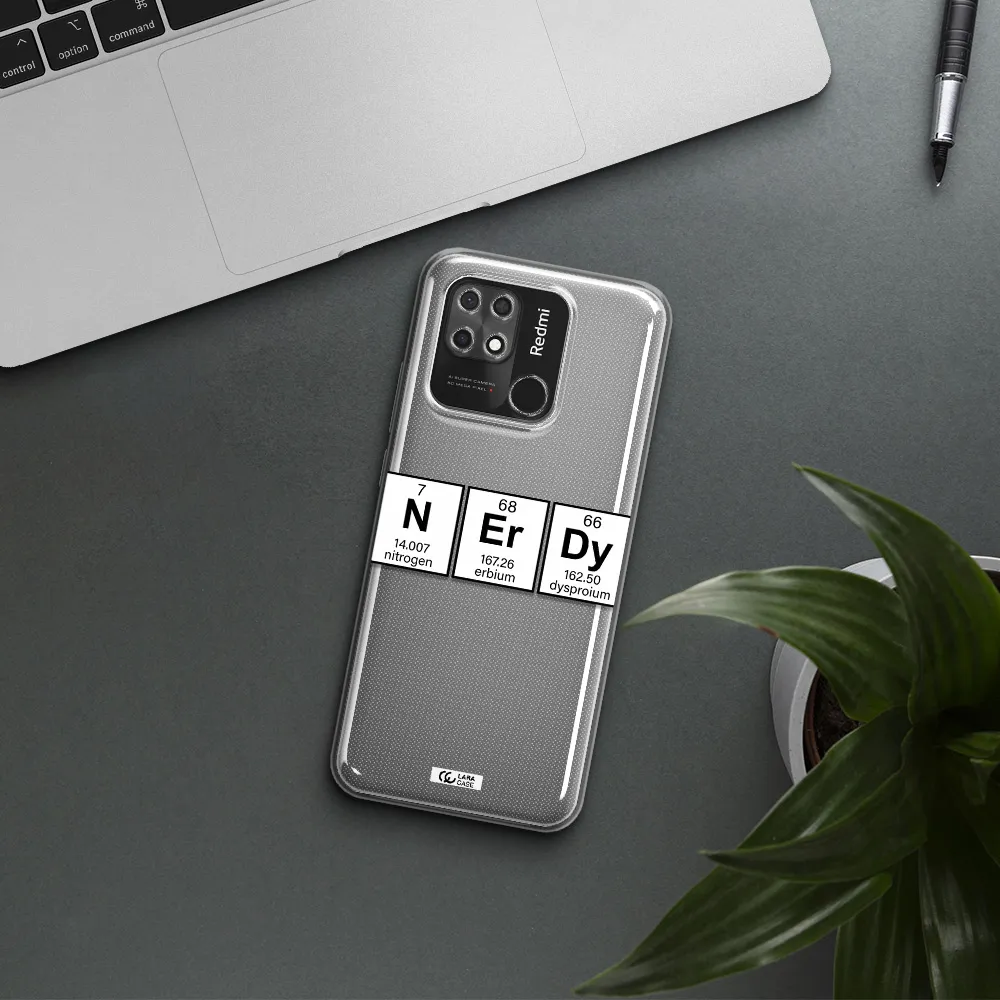 Nerdy Chemical Xiaomi Redmi 10C Clear TPU Case
