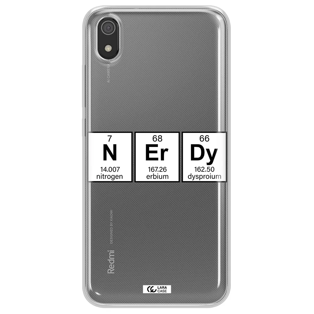 Nerdy Chemical Xiaomi Redmi 7A Clear TPU Case