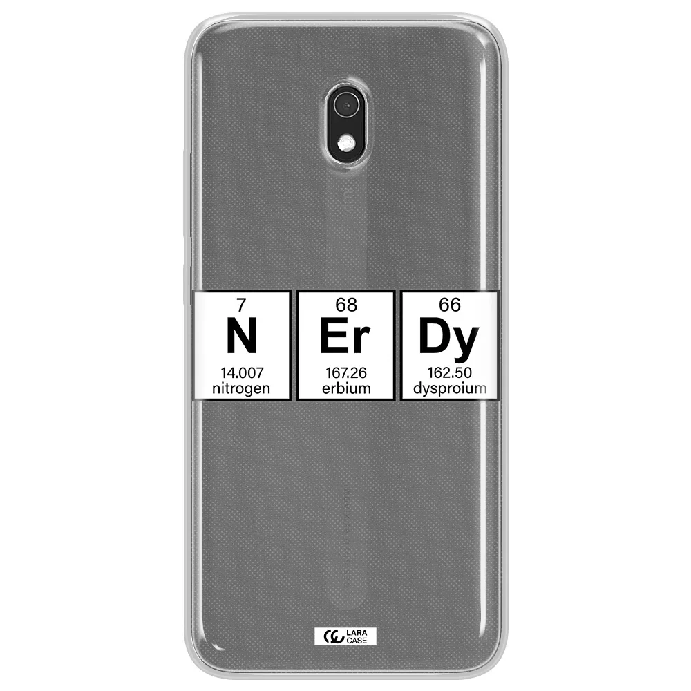 Nerdy Chemical Xiaomi Redmi 8A Clear TPU Case