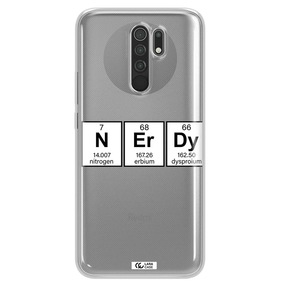 Nerdy Chemical Xiaomi Redmi 9 Clear TPU Case