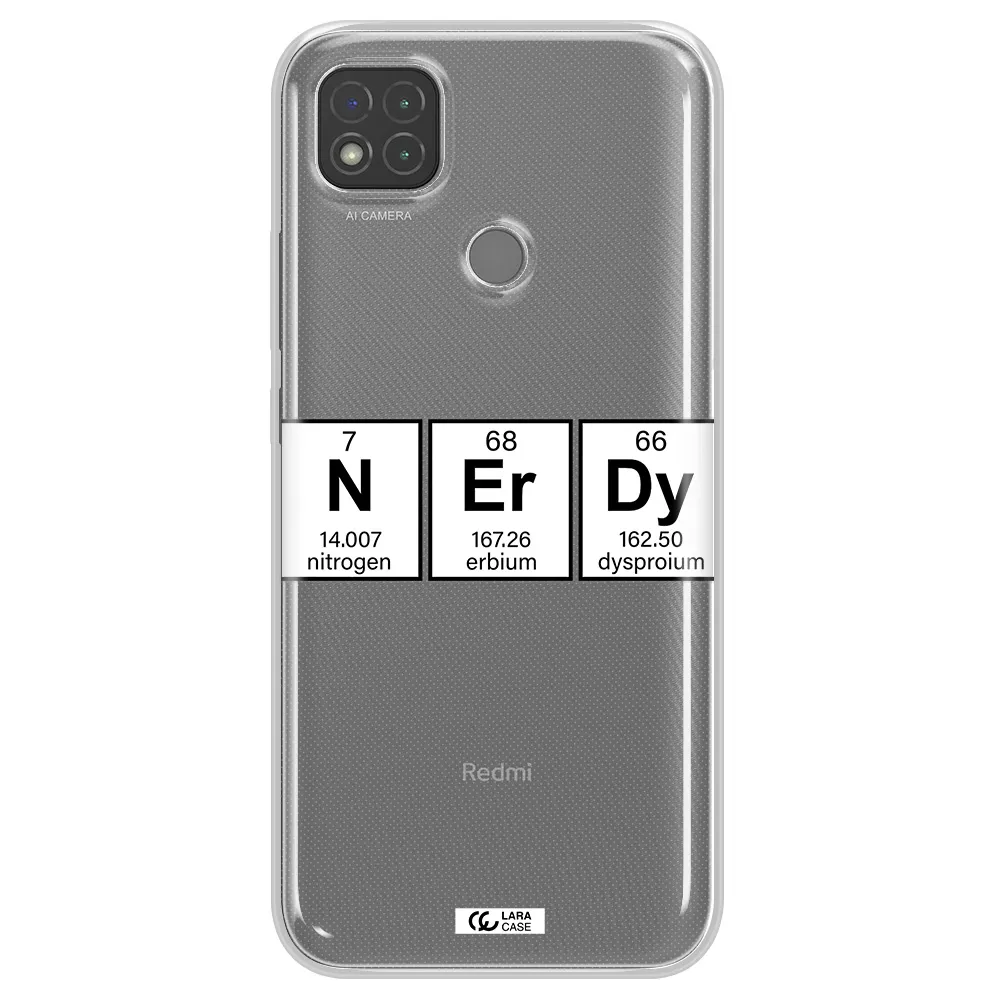 Nerdy Chemical Xiaomi Redmi 9C Clear TPU Case