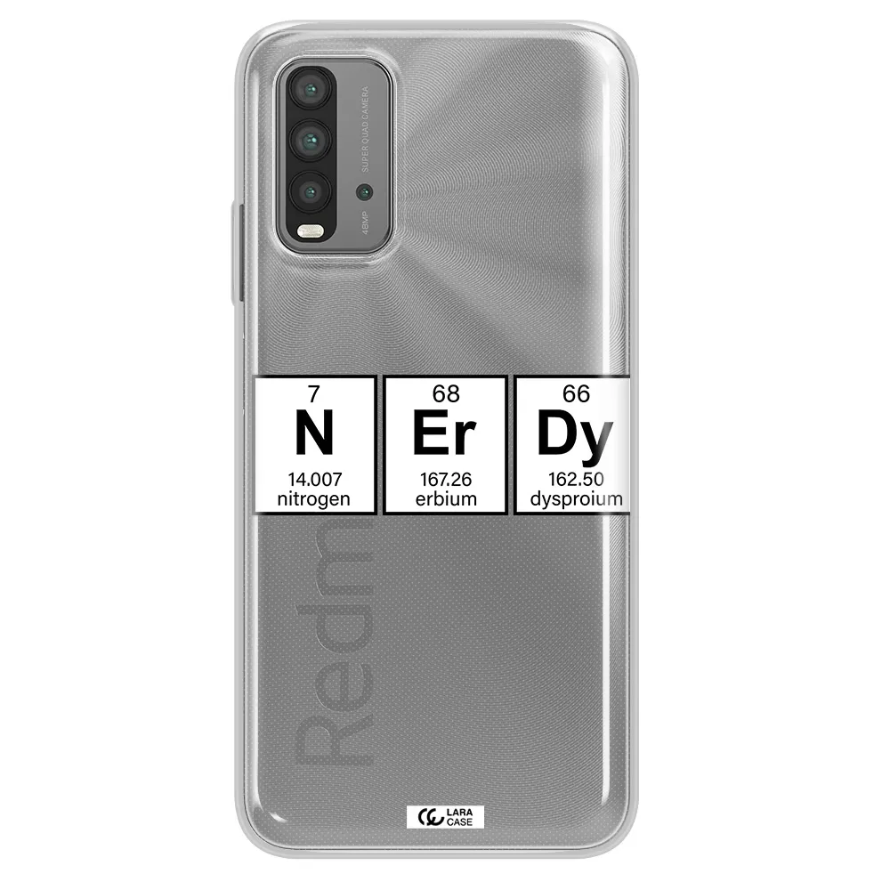 Nerdy Chemical Xiaomi Redmi 9T Clear TPU Case
