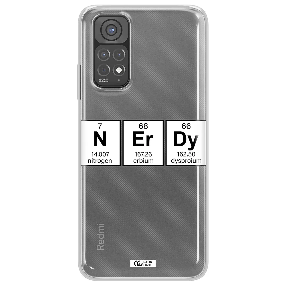 Nerdy Chemical Xiaomi Redmi Note 11 Clear TPU Case
