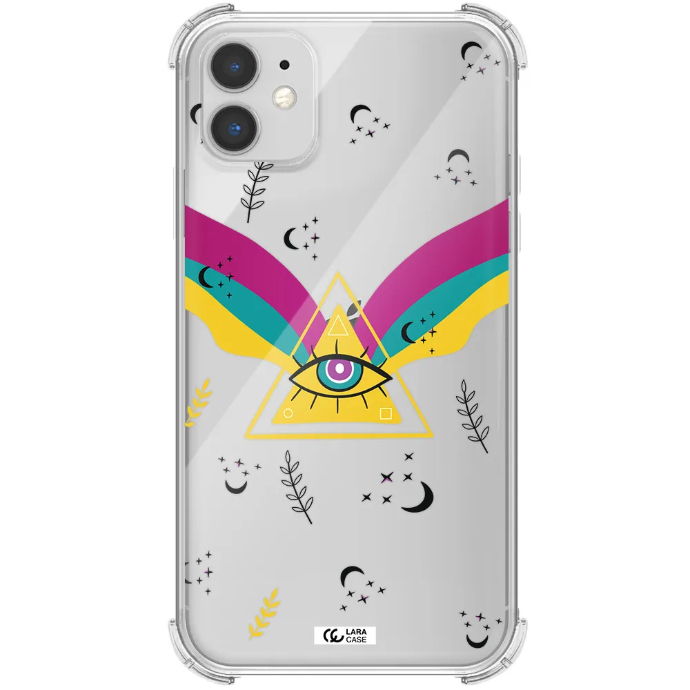 One-Eyed Pyramid Apple iPhone 11 Clear PC Case