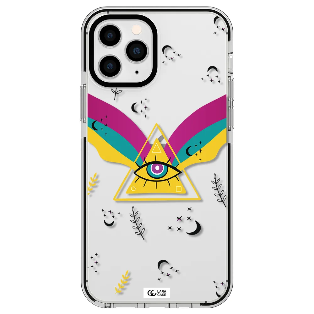One-Eyed Pyramid Apple iPhone 11 pro impact black border Case