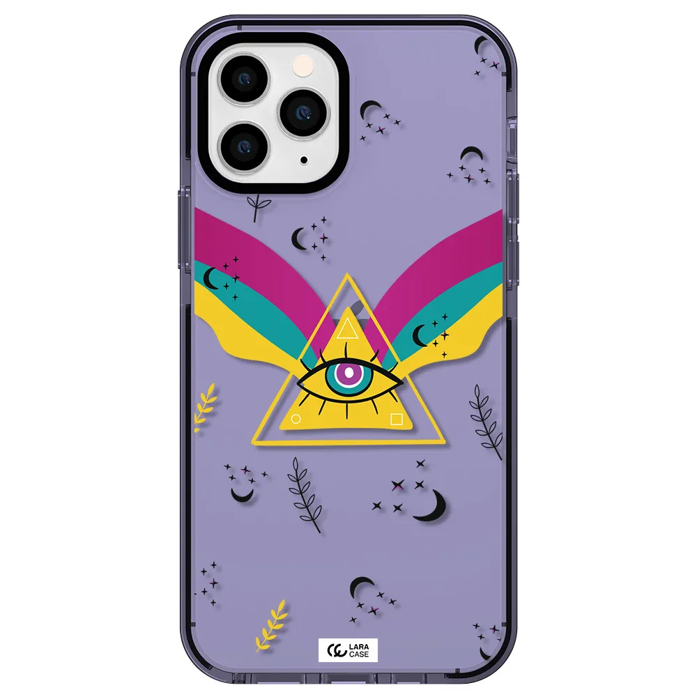 One-Eyed Pyramid Apple iPhone 11 pro max impact Lilac Case