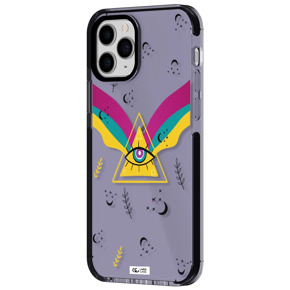 One-Eyed Pyramid Apple iPhone 11 pro max impact Lilac Case