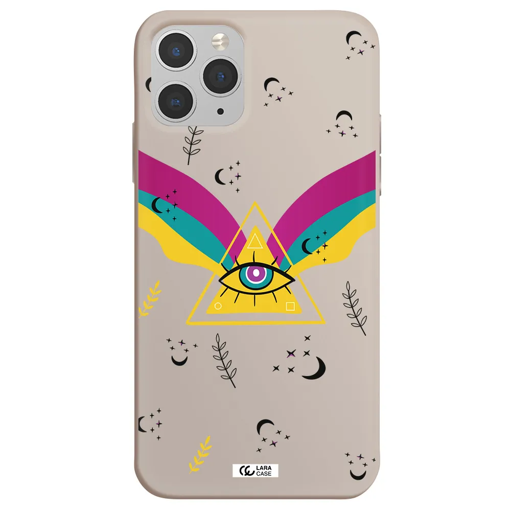 One-Eyed Pyramid Apple iPhone 11 pro max Silicone Stone Case